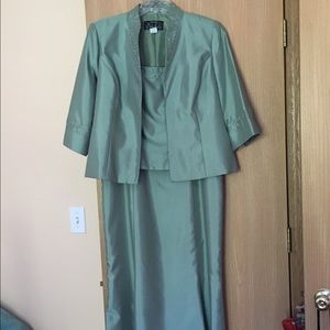 Mother of the Bride dress Olive color
